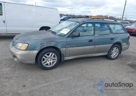 2001 Subaru Outback из США, поврежденный, VIN 4S3BH675X16606605